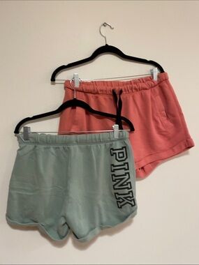 2 piece - PINK Victoria's Secret Coral and Sage Lounge Shorts Duo